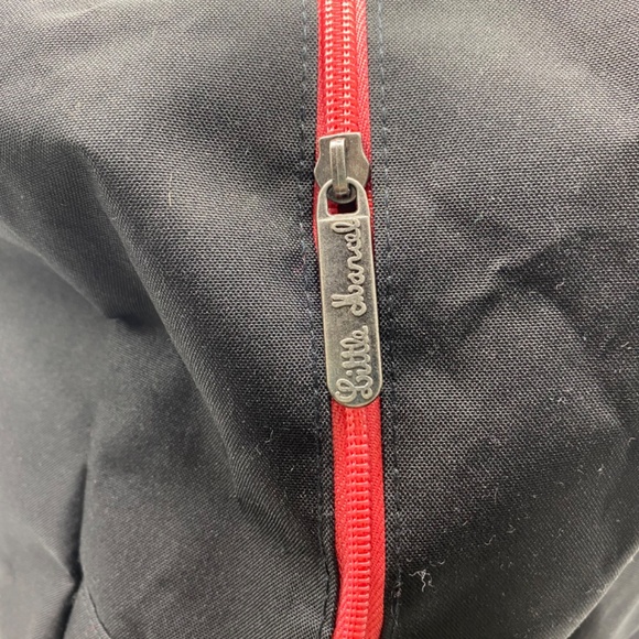 Little Marcel Black with Multicolour Band 48hr Canvas Fabric travel tote bag - Picture 3 of 5